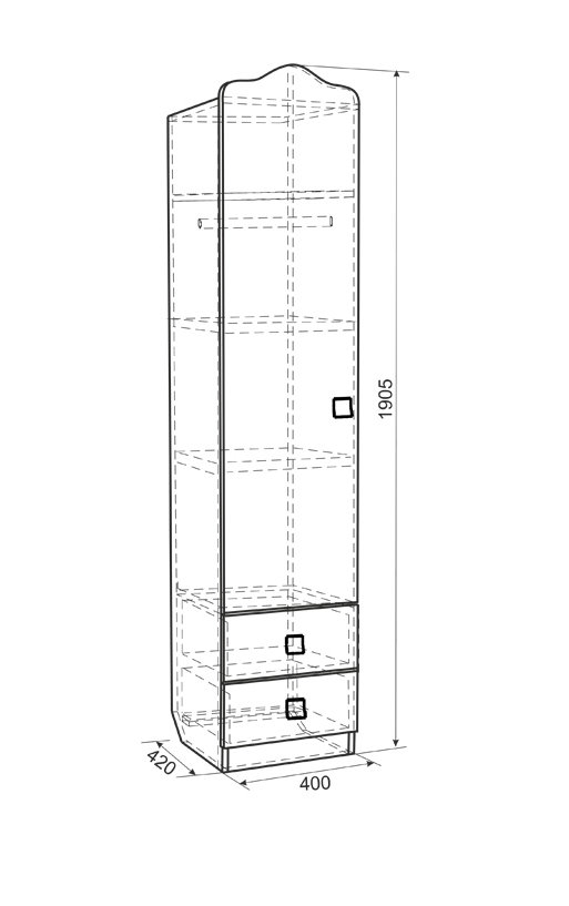 Шкаф детский Фэнтези