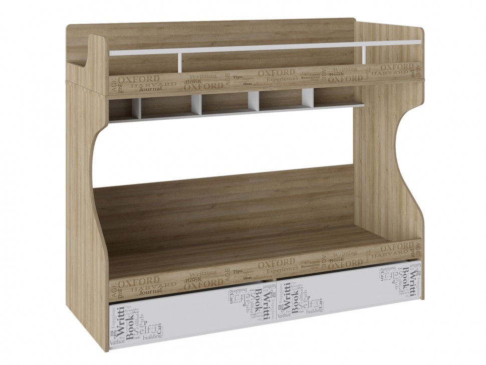 Двухъярусная кровать с приставной лестницей Оксфорд