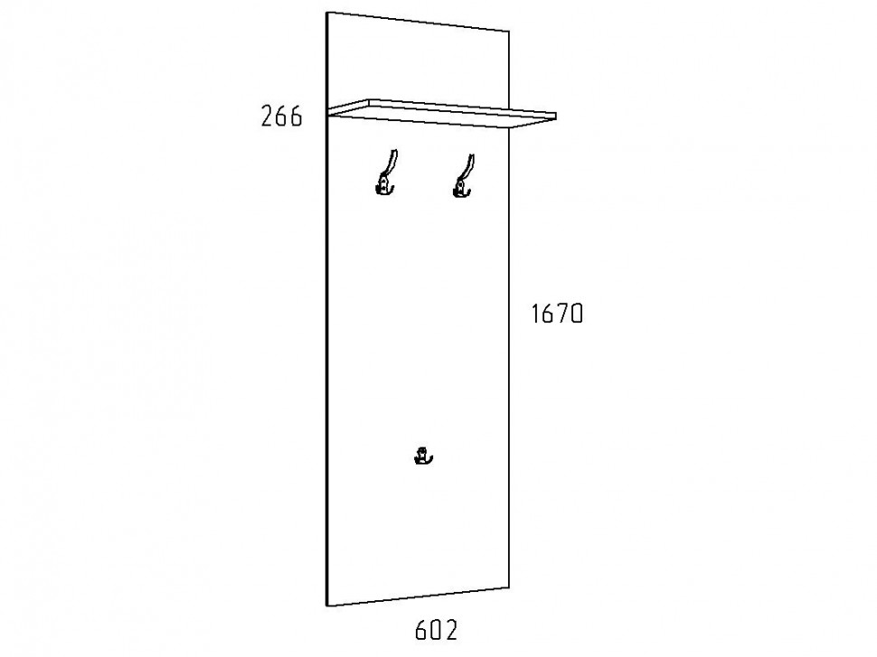 Настенная вешалка Оливия Лайт