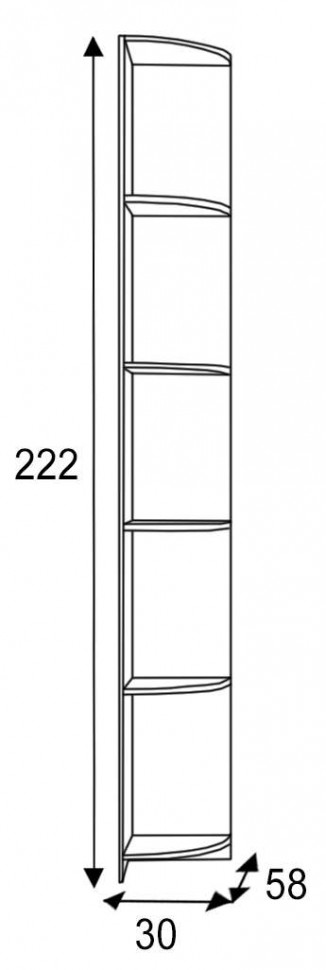 Угловой стеллаж Парма