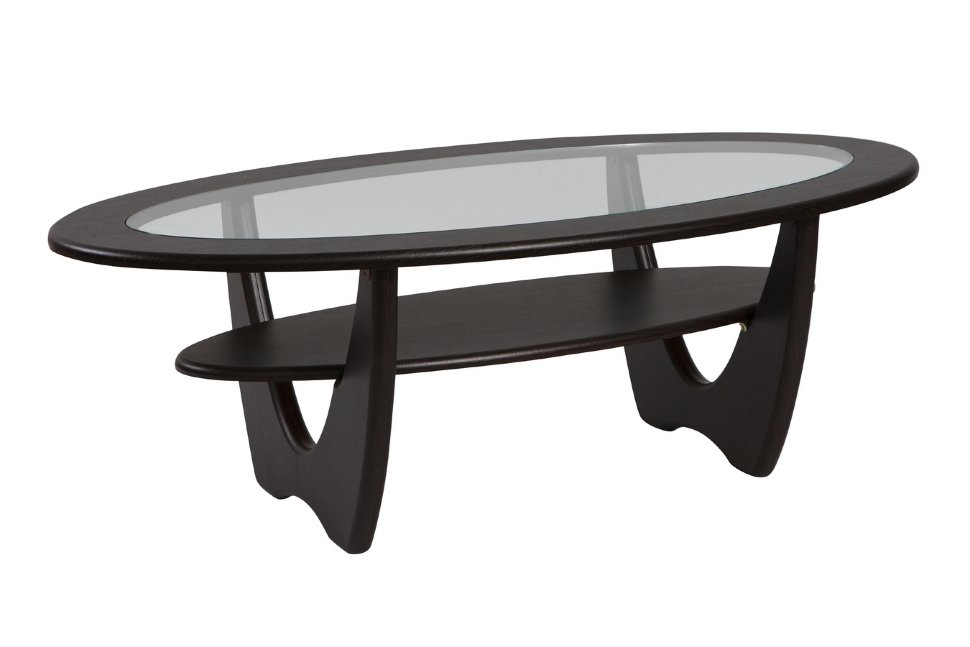 Журнальный столик со стеклом Стол журнальный Юпитер со стеклом