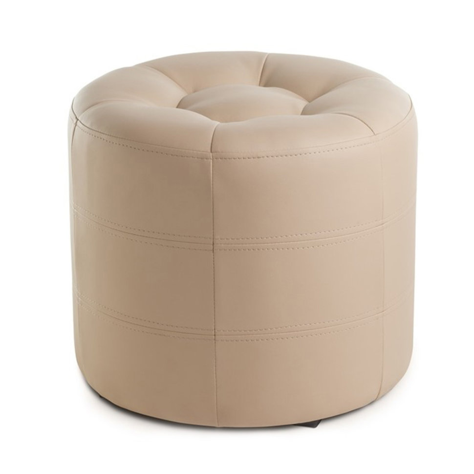 Круглый пуф кожаный ПФ-7