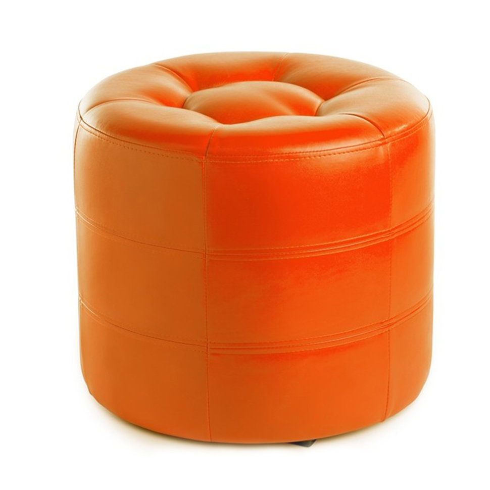 Круглый пуф кожаный ПФ-7