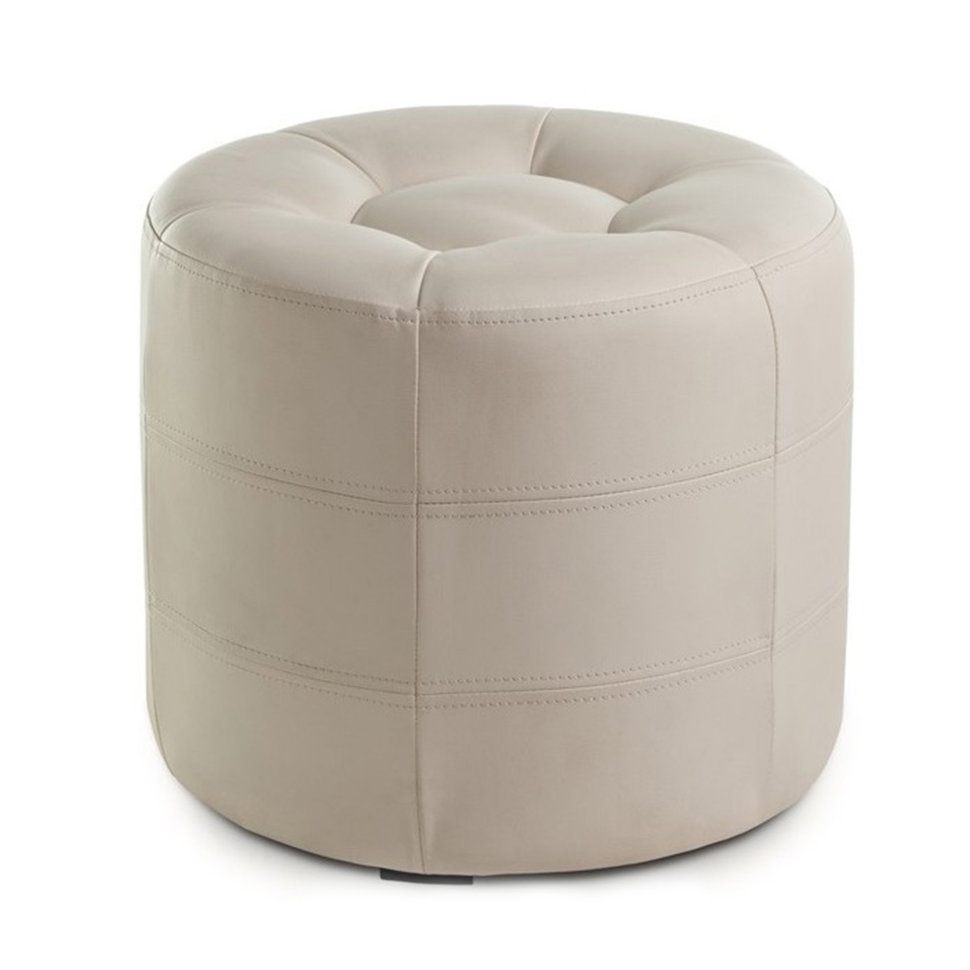 Круглый пуф кожаный ПФ-7