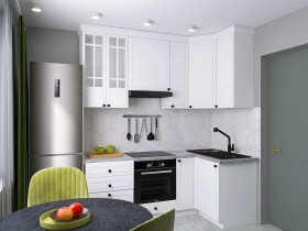 Кухонный гарнитур Бьянка 210х100 см