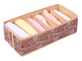 Кофр для нижнего белья и маек Кофр для нижнего белья и маек 6 ячеек 35х16х10см