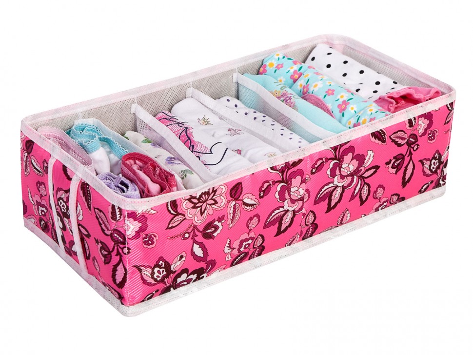 Кофр для нижнего белья и маек Кофр для нижнего белья и маек 6 ячеек 35х16х10см
