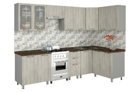 Угловой кухонный гарнитур Прованс 2,8х1,4 м
