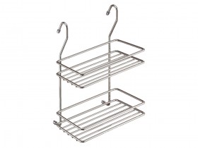 Двухъярусная полка на рейлинг Бронц