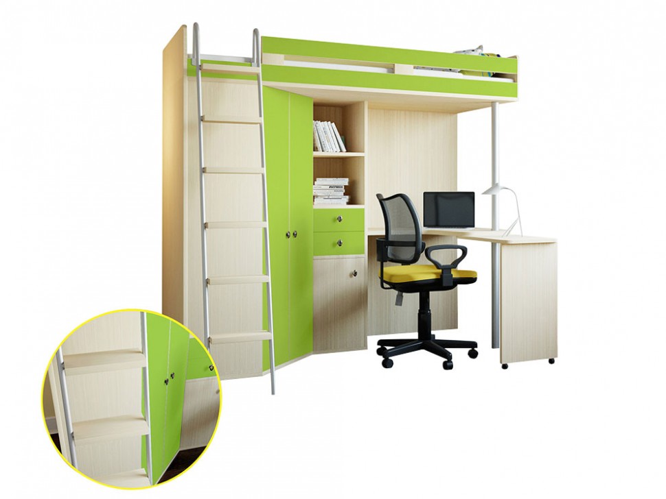 Кровать-чердак М-85