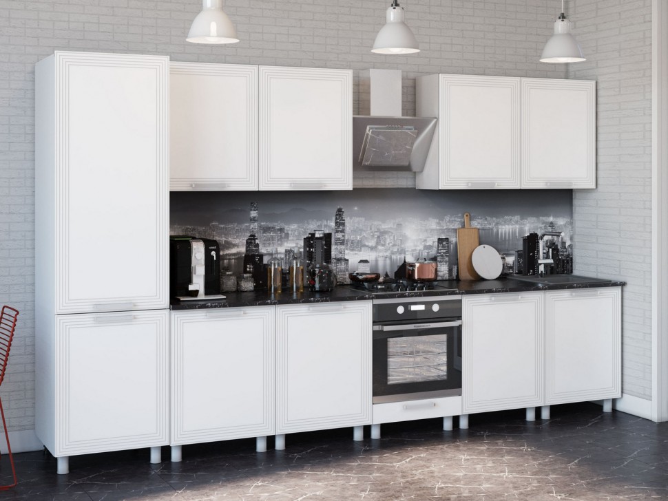 Кухонный гарнитур Монро Бланш 360 см