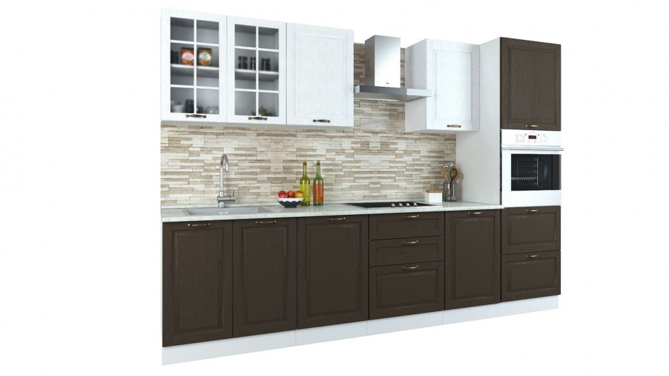 Прямой кухонный гарнитур Кухня Палермо 3 м