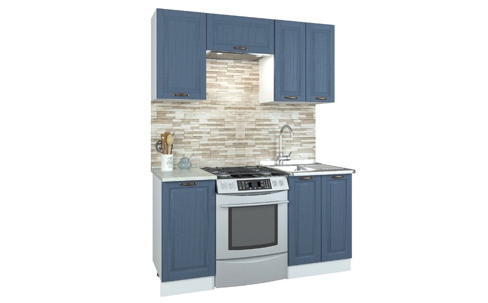 Прямой кухонный гарнитур Кухня Палермо 1,6 м