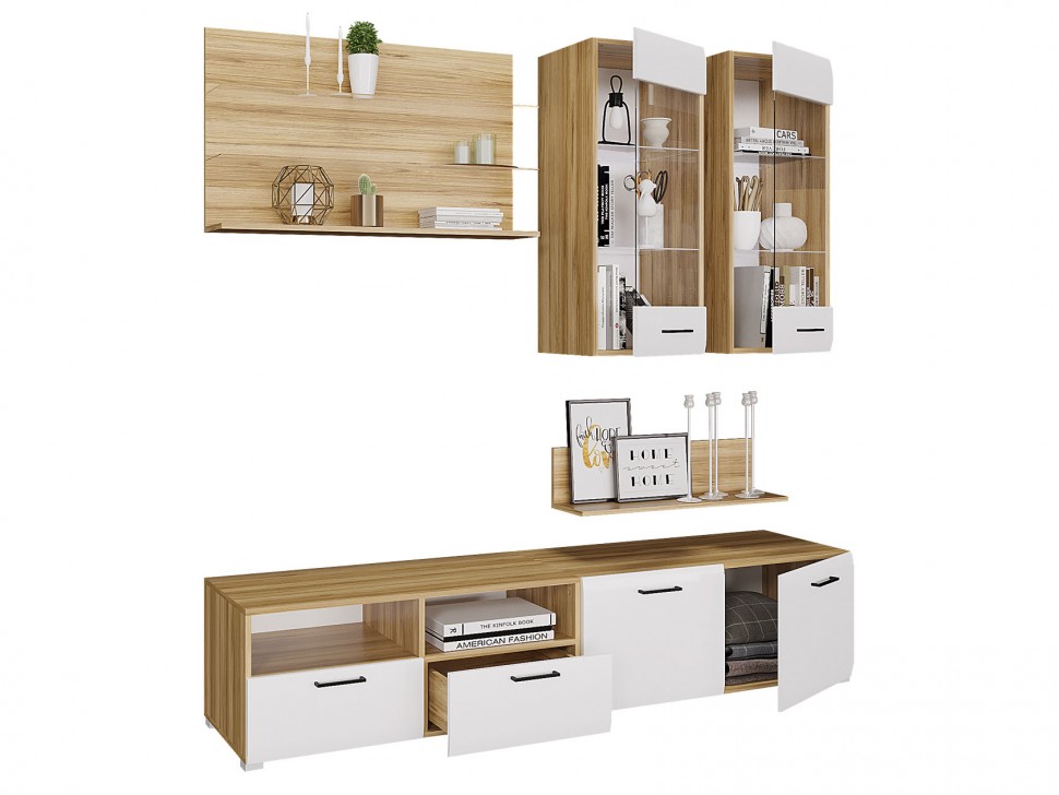 Гостиная Гостиная Ненси 3 + стеллаж