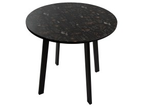 Кухонный стол DP-010108301 Стол ДП1-01-08 ф800 круглый со стеклом М99 "Филд" "Кофе хаус"/"Черный", Н/с (черный матовый)