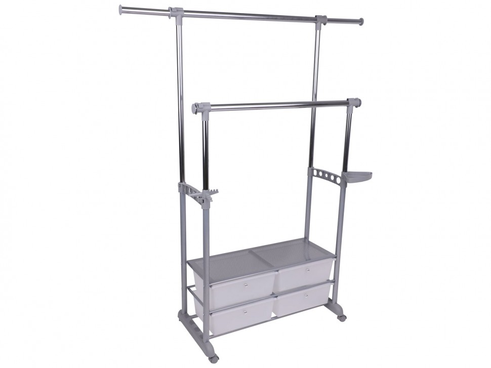 Напольная вешалка Стойка для одежды Nora с ящиками