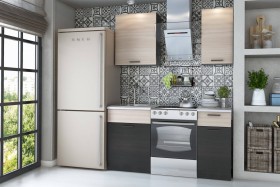 Прямой кухонный гарнитур Дуэт 1 м