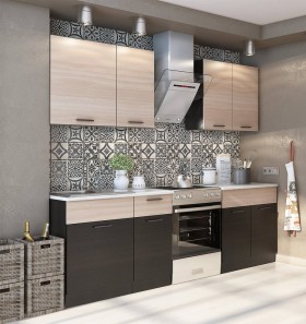 Прямой кухонный гарнитур Дуэт 1.8 м