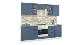 Прямой кухонный гарнитур Кухня Палермо 2,4 м