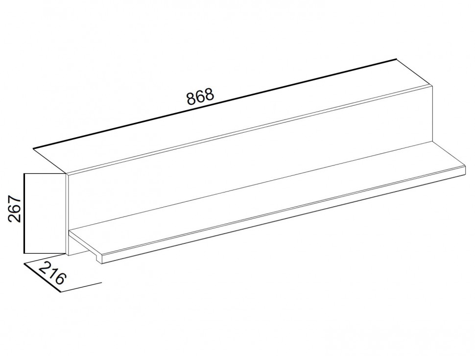Настенная полка Сомма