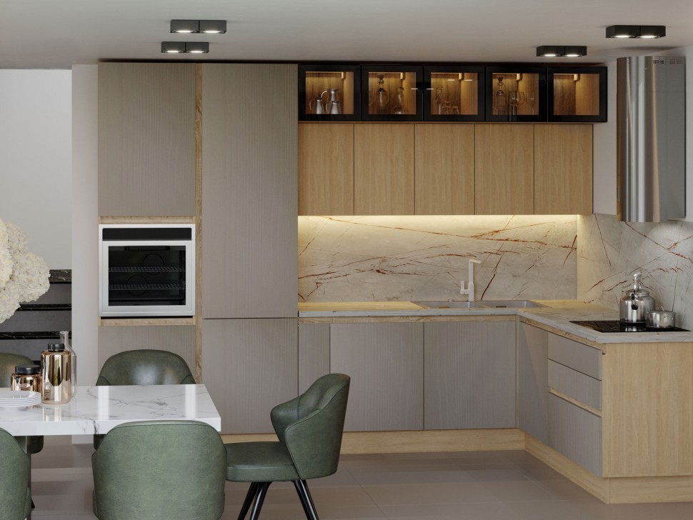 Кухонный гарнитур Женева 324х180 см