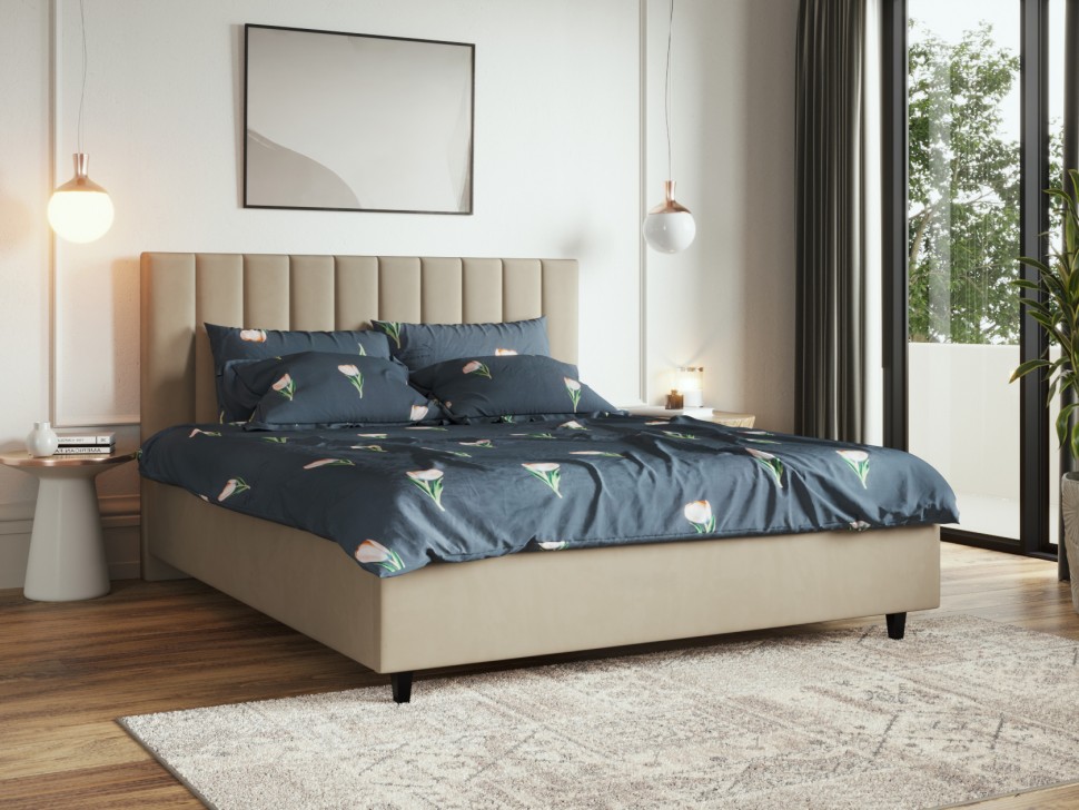 Двуспальная кровать Кровать с подъемным механизмом Симона Люкс ПМ + Пружинный матрас Optima S 20 double