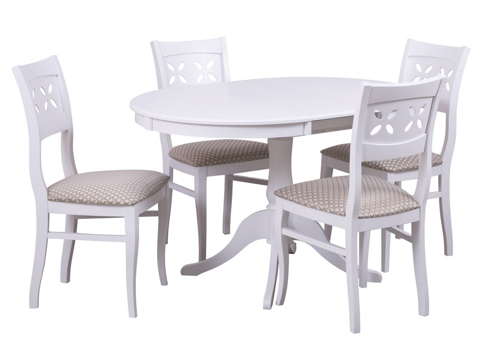 Стол Амадей + 4 стула Лион