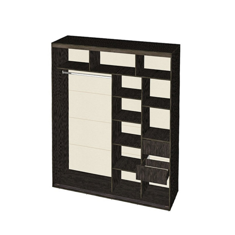 Шкаф-купе с зеркалом Крафт Клоуз