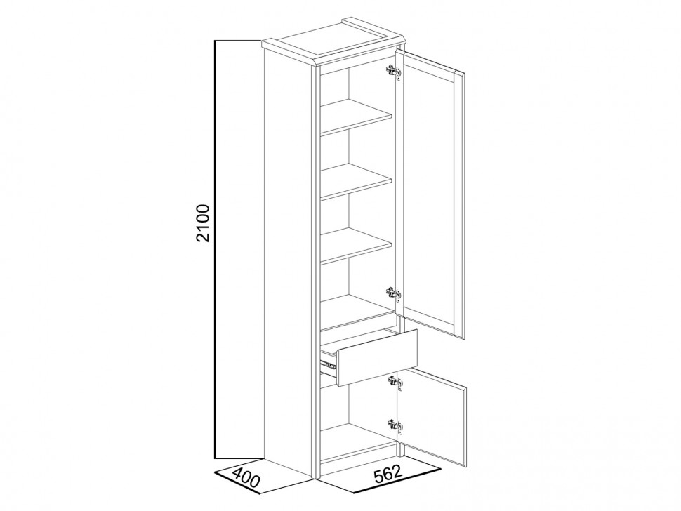 Распашной шкаф Сомма
