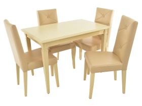 Обеденная группа Стол раздвижной Сиена + Стул Помпей Ромб