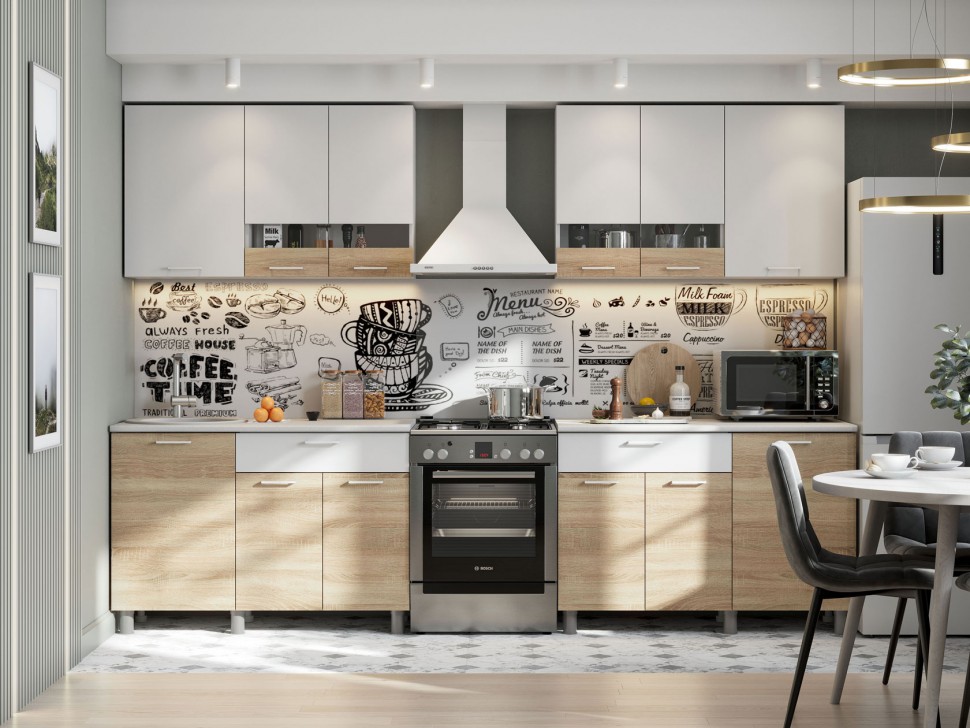 Кухонный гарнитур Кайган 240 см