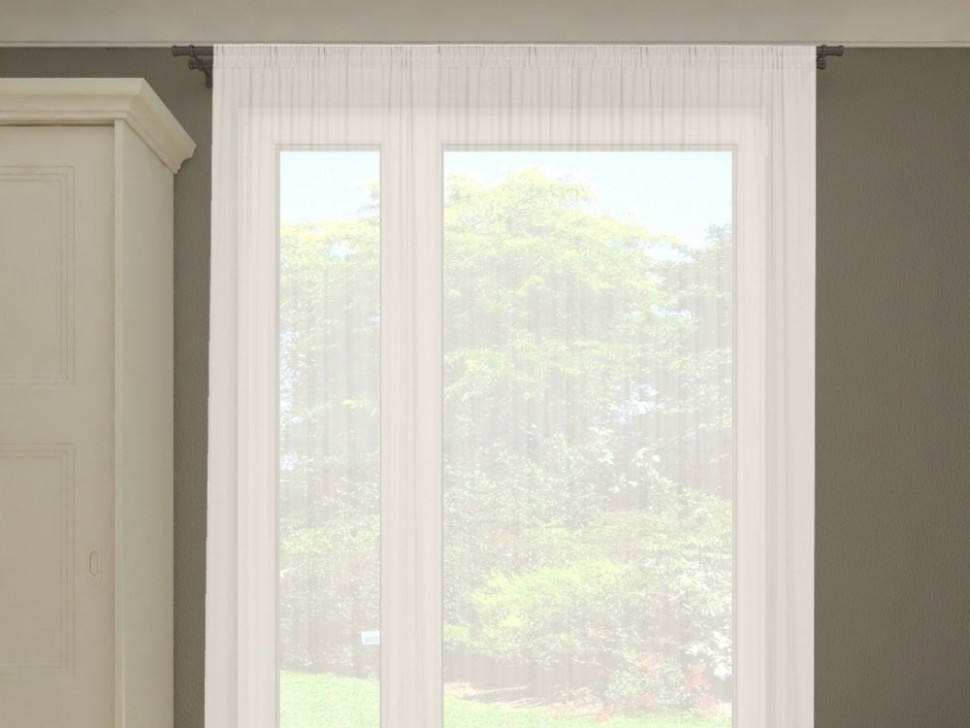 Тюль Вуаль сливочный