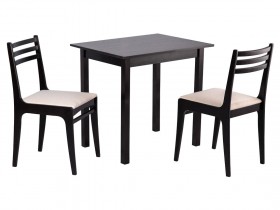 Обеденная группа для столовой и гостиной Обеденная группа Грис 2 Стол + 2 стула