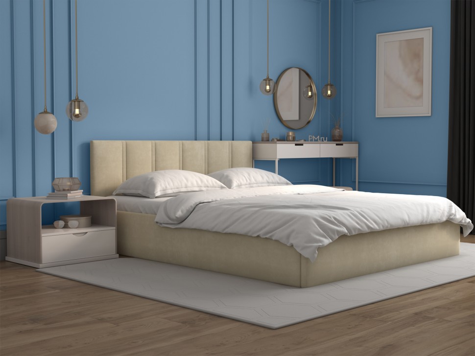 Двуспальная кровать Кровать с подъемным механизмом Корсо + Пружинный матрас First SX 22