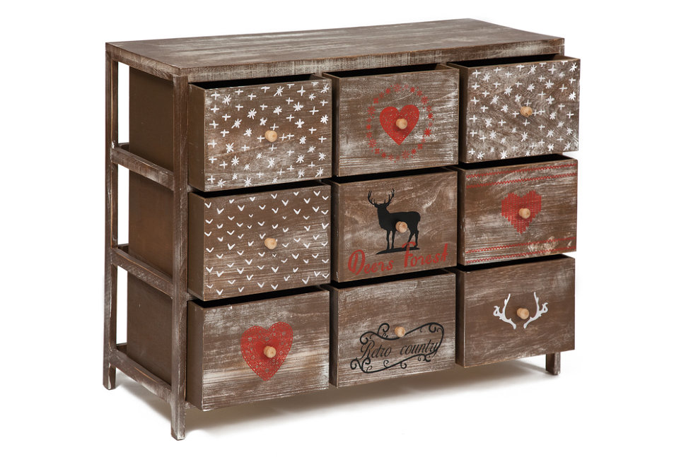 Комод Комод с 9 ящиками Secret De Maison CHRISTMAS 9 (mod. HX16-007NS)