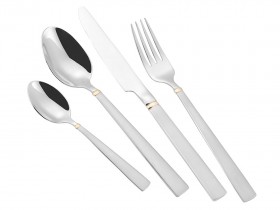 Набор столовых приборов Round Gold 24 предмета