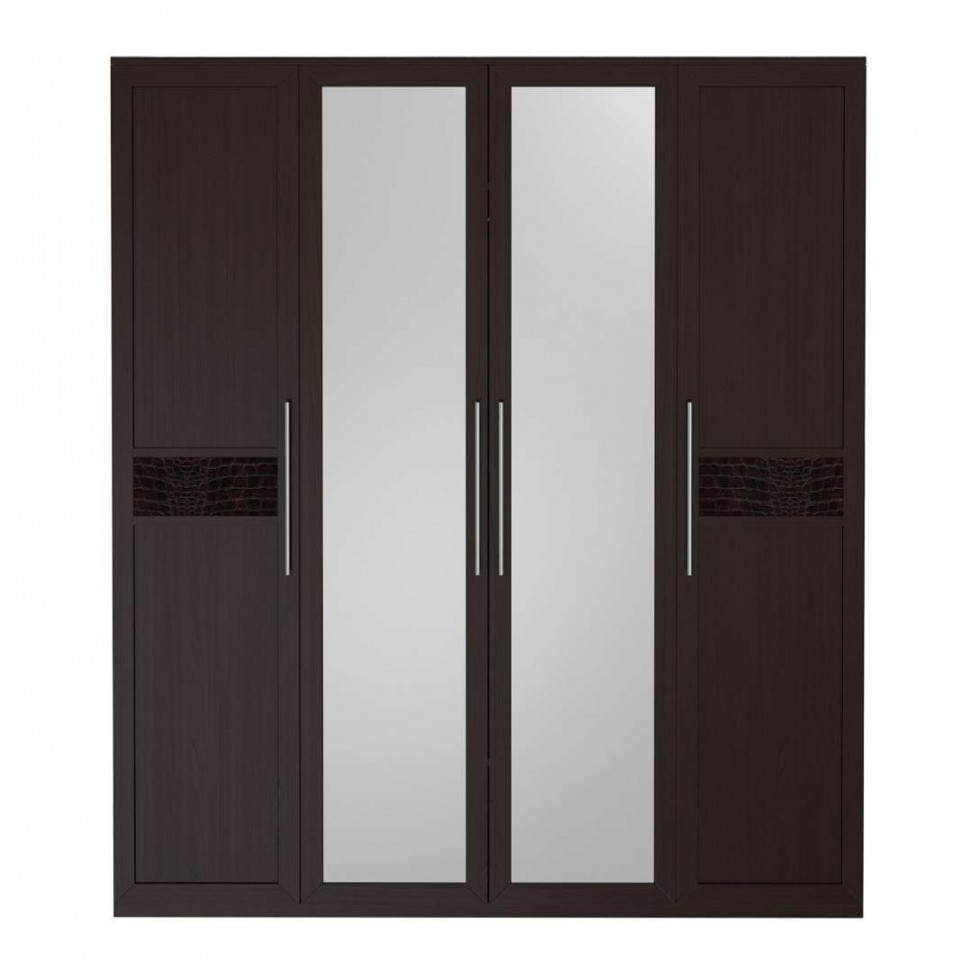 Распашной шкаф с зеркалами Шкаф 4-х дверный с зеркалом Парма