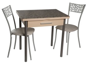 Обеденная группа Стол Милагро + 2 стула Кемпер