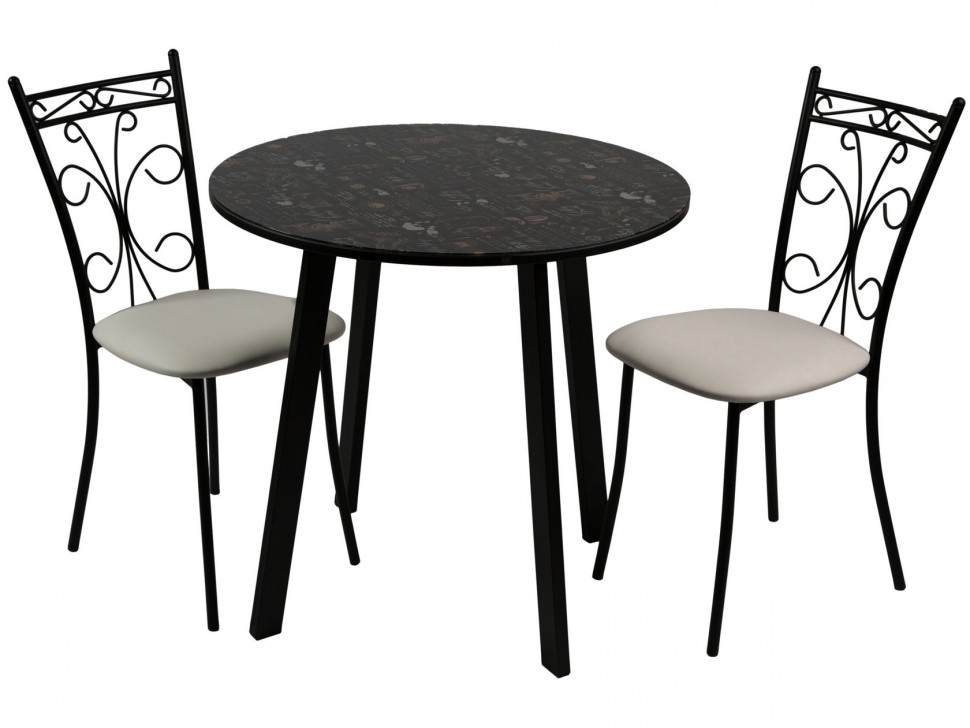 Обеденная группа Стол Филд + 2 стула Неаполь