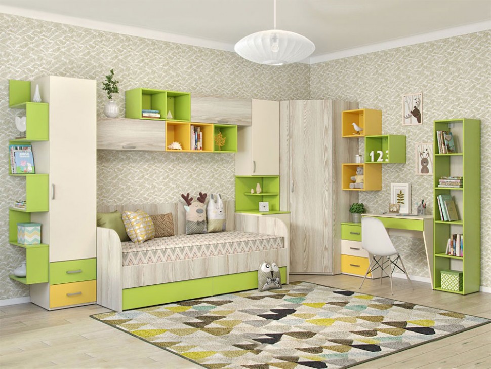 Угловой детский шкаф Дарина