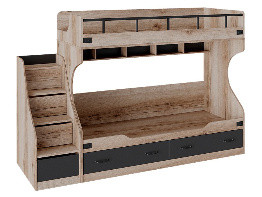 Двухъярусная кровать с приставной лестницей Окланд