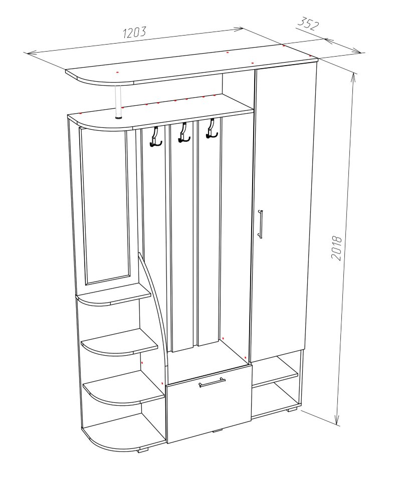 Прихожая в коридор Радока