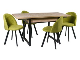 Обеденная группа Стол АРТ + 4 Стула Спайдер