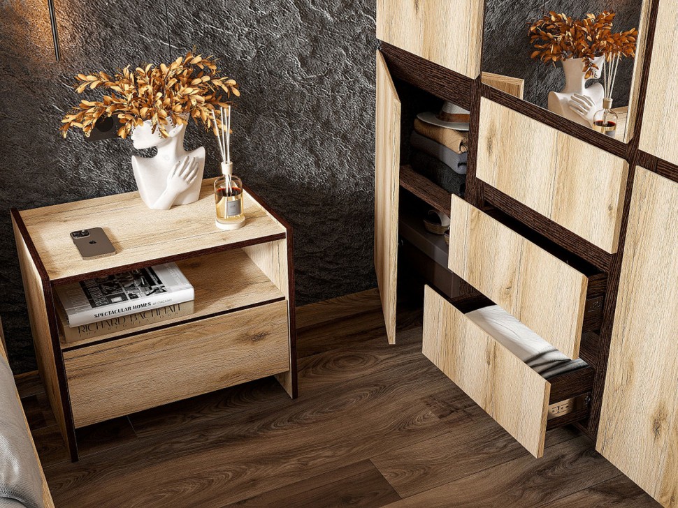 Прикроватная тумба МС Прага Серия 3