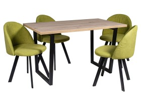 Обеденная группа Стол Патика + 4 Стула Спайдер