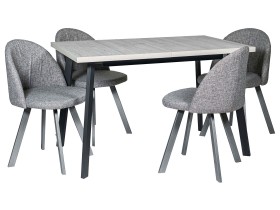 Обеденная группа Стол Каспер + 4 Стула Спайдер