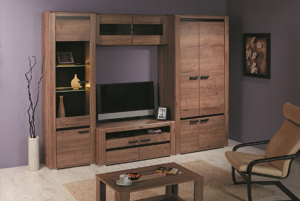 Шкаф-витрина Бруна Б-2 шкаф со стеклом