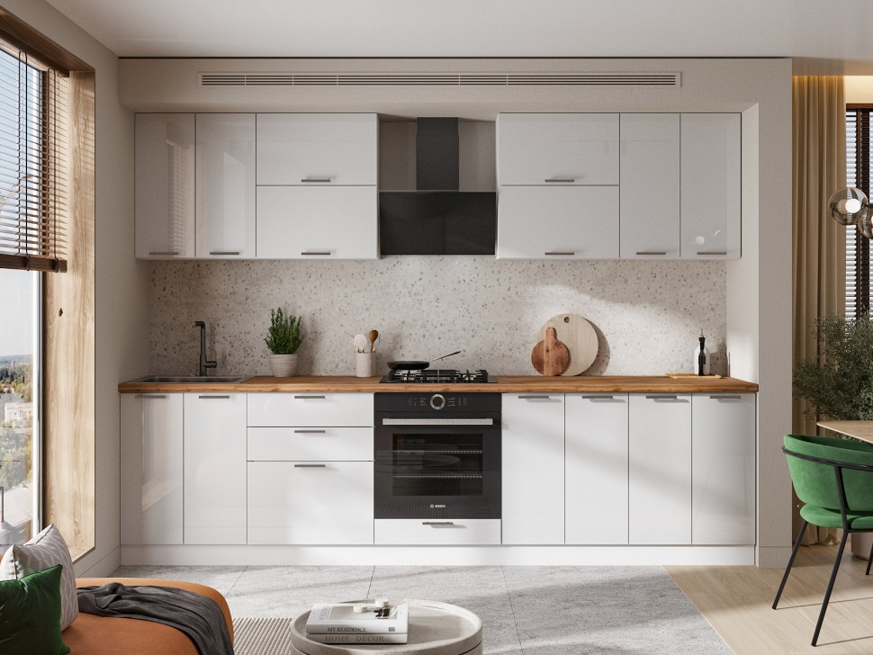 Кухонный гарнитур Бреста 300 см