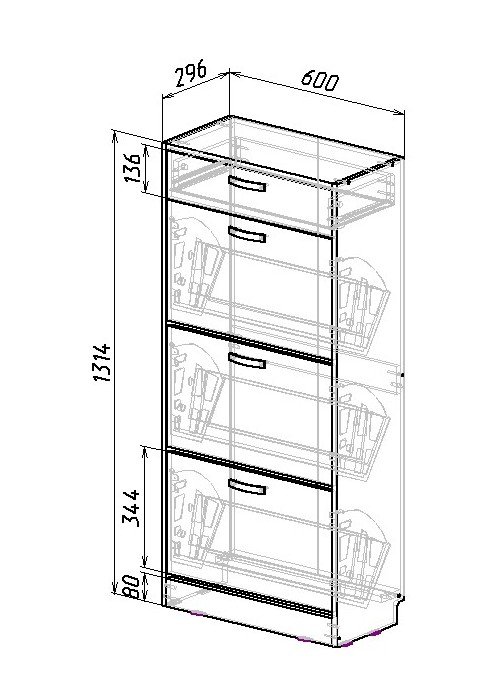 Обувница "Дженни-3"