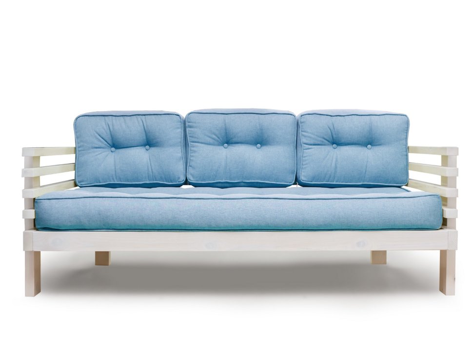 Прямой диван Диван Стоун каркас сосна Беленый дуб